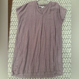 J. Jill Pure Jill Linen V-neck Tunic Shirt Dress XS